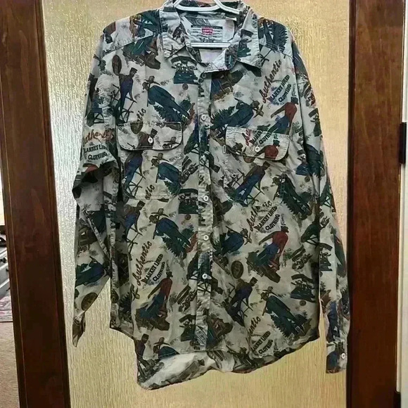 Vintage Rare Levi Cotton button down - Picture 4 of 7